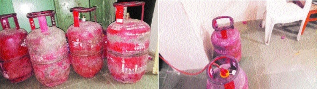 Domestic cylinders being used instead of commercial ones at District Hospital
