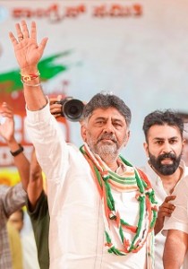 Shivakumar takes oath as K’taka CM