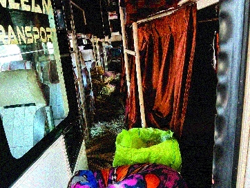 Surajpur passenger bus caught 