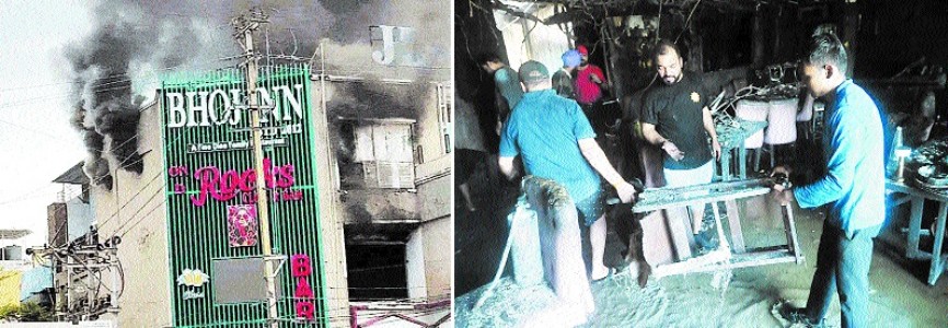 Massive fire at busy Lalghati Commercial Complex, no casualties