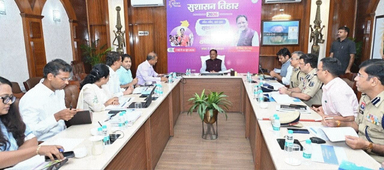 Chief Minister Vishnu Deo Sai chairing a