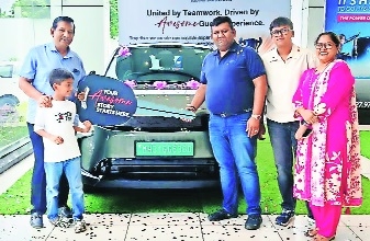 Patni Toyota delivers 1st Toyota Fully Electric Vehicle
