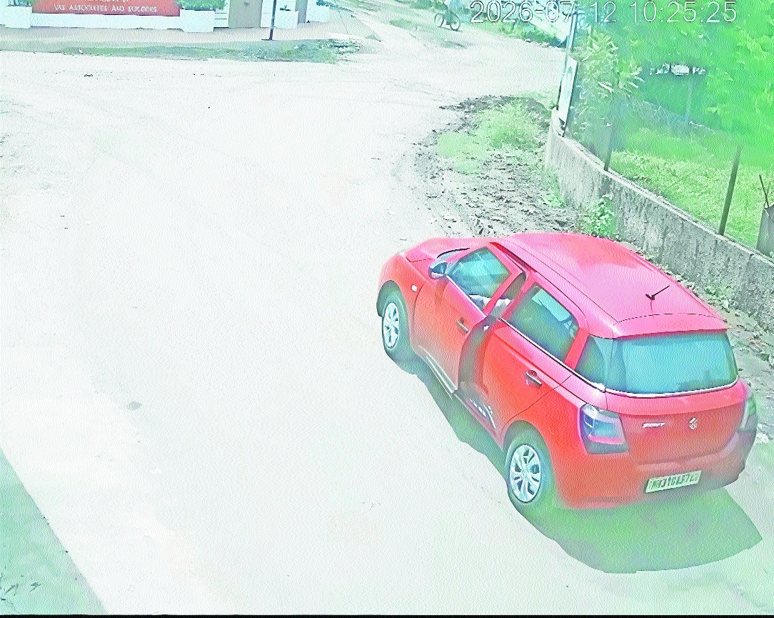 The CCTV footage shows the front passenger
