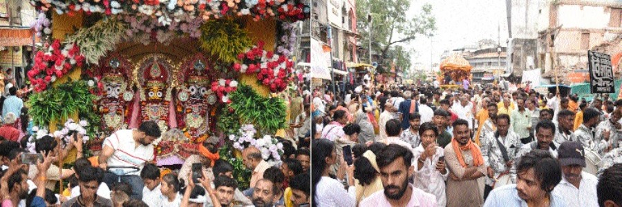 Sea of devotees take part in Lord Jagannath Swami Rath Yatra