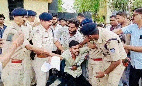 Cops detain NSUI In-charge Nath, other activists for trying to reach to CM