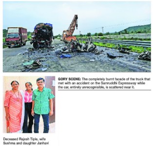 Six, including three of a family, charred to death in accident on Samruddhi E’way