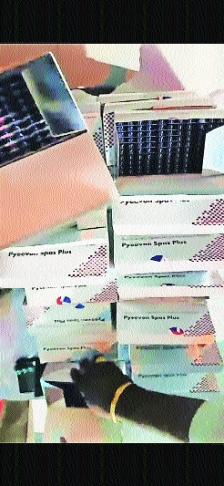 Pack of Tramadol tablets seized by the police