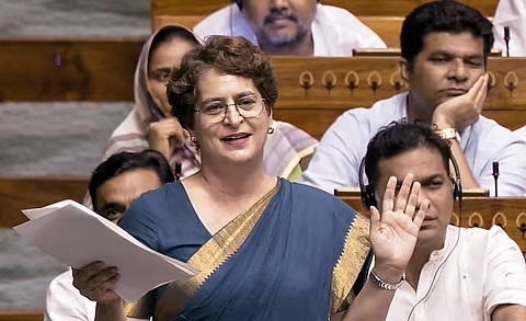 Congress MP Priyanka Gandhi Vadra speaks