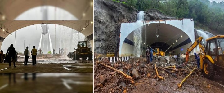 Missing Link pillar falls on new Pune E-way, CM terms crisis ‘force majeure’ as rains batter Mah