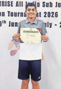 Aditya secures 3rd place