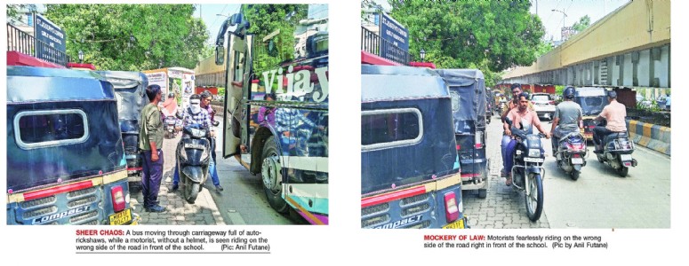 A disaster waiting to happen in front of St Joseph’s Convent
