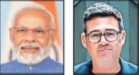 PM Modi speaks to UK counterpart Burnham