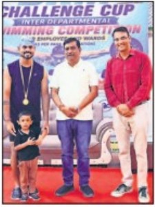 Inter-department swimming held