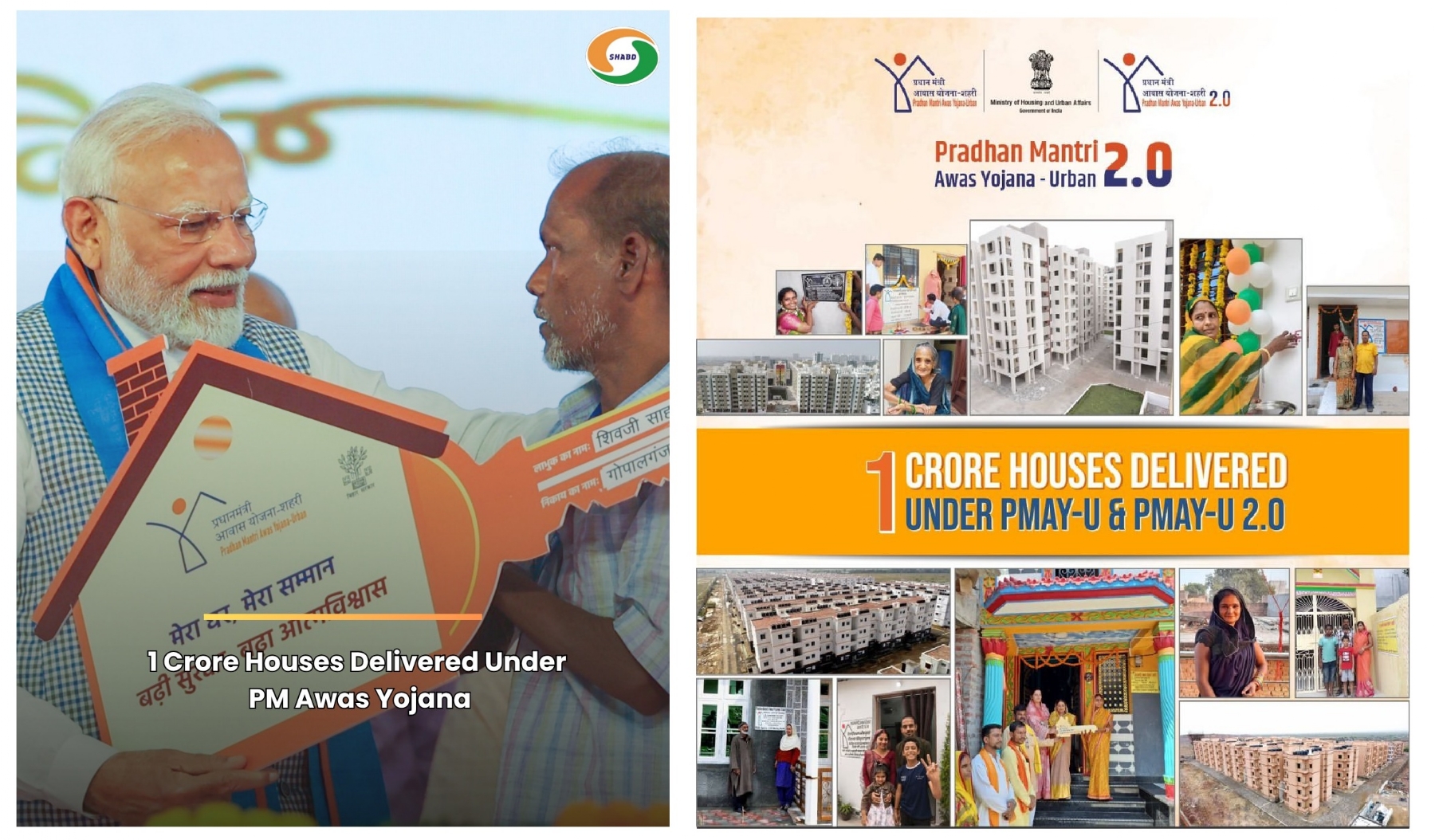 Over 1 cr houses delivered to urban poor under PMAY-U