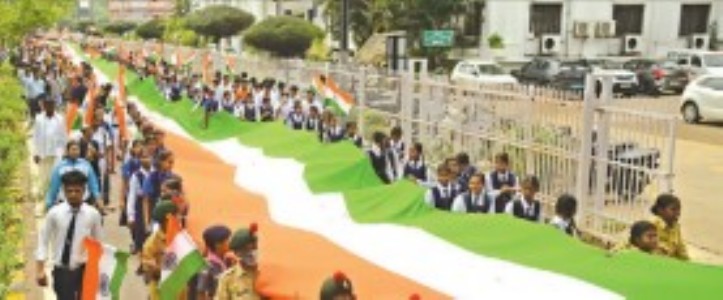 CM Sai launches, Har Ghar Tiranga Yatra