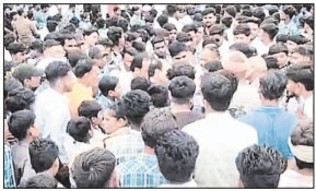Hundreds of students 