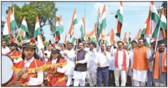 Sao leads ‘Tiranga Yatra’ in Kanker
