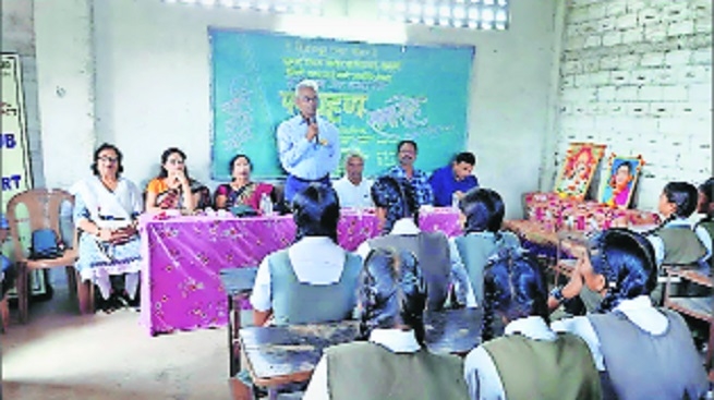 Rotary Club of Nagpur Fort installs Interact Club at Smita Patil School Mahadula