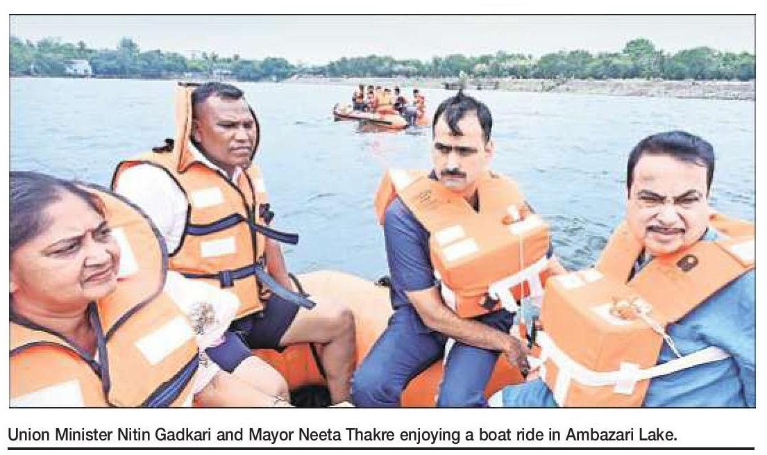Ambazari Lake free from eichhornia NMC