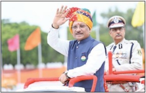 Naxalism-free CG enters new eraof peace, devpt and prosperity: CM,CM Sai hoists national flag at Police Parade Ground Raipur