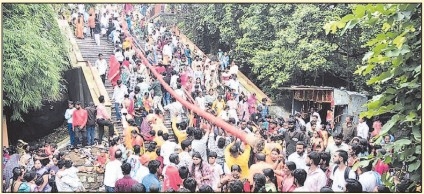 Devotees visit 