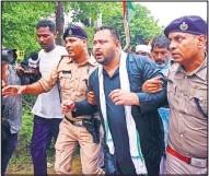 RJD march over police 