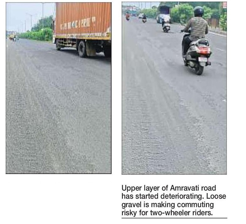 Riding on Amravati Rd near 8th Mile a nightmarish experience 