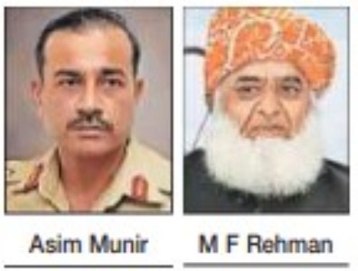 JUI-F chief warns Asim Munir ofPak’s further dismemberment