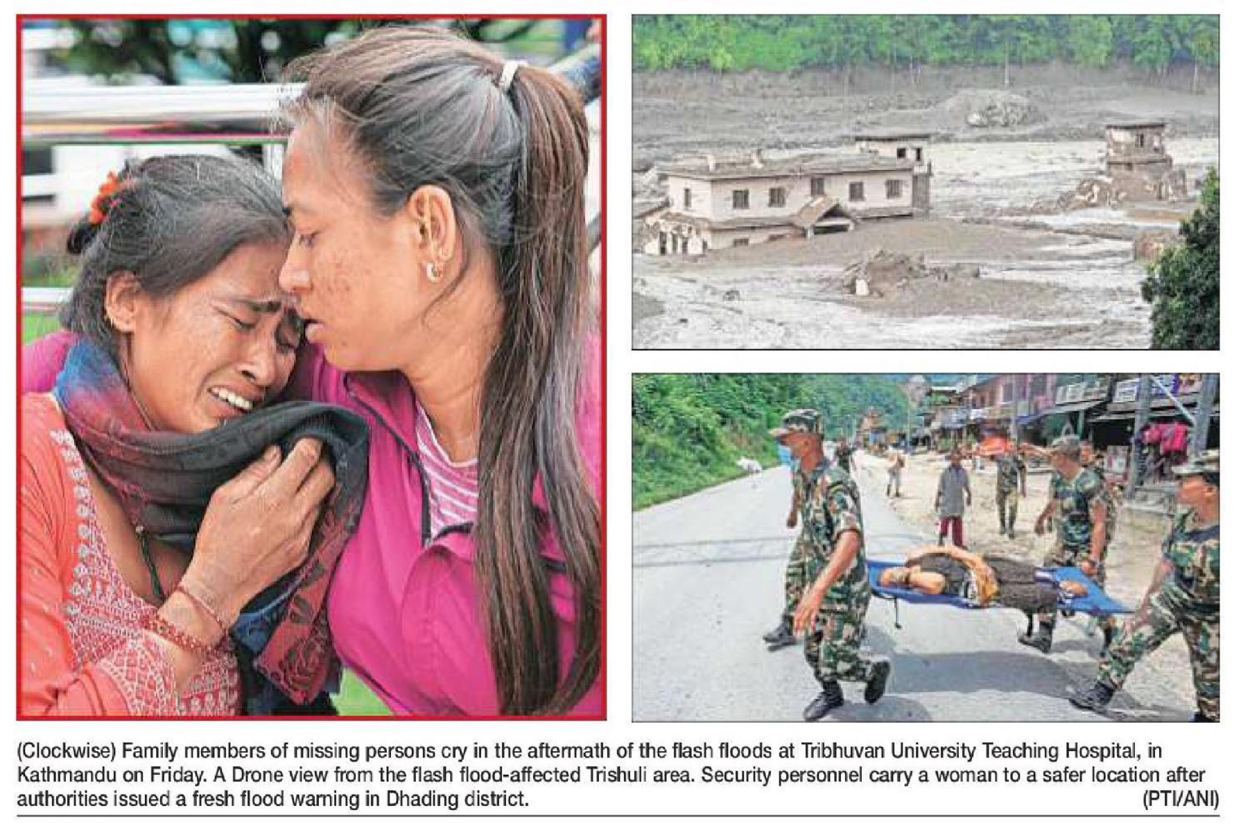 Fear of fresh floods in Nepal Water level rises in Bhotekoshi River area