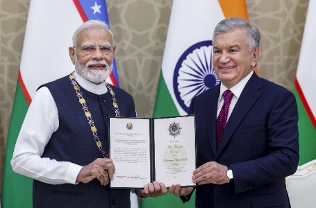 PM Modi conferred with Uzbekistan’shighest honour for foreign leaders