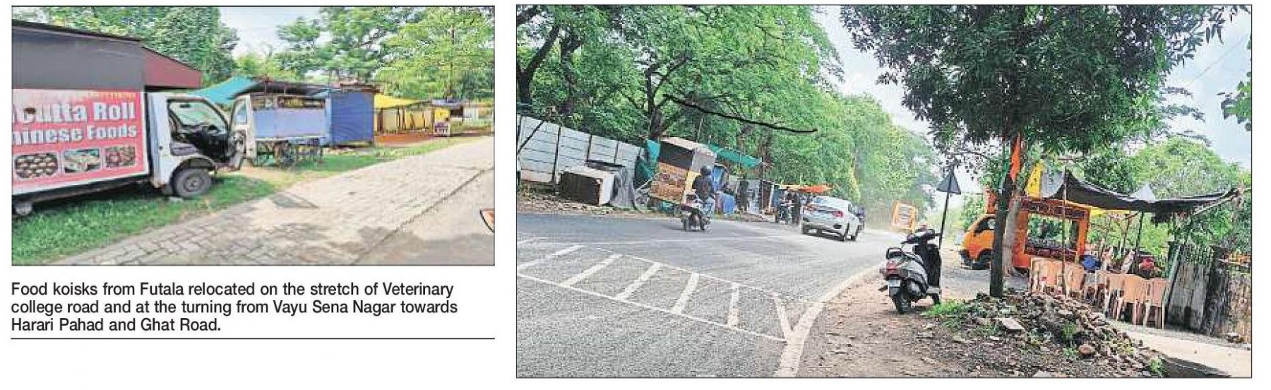 Illegal hawkers taking over Veterinary College Rd