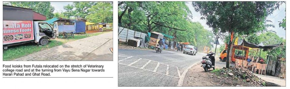 Illegal hawkers taking over Veterinary College Rd
