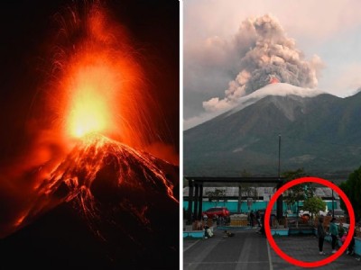 Guatemala volcano eruption sends lava spewing