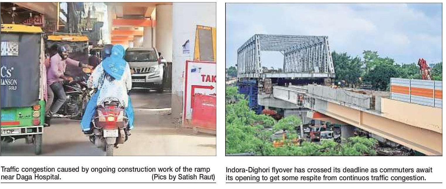 Indora-Dighori flyover delay prolongs traffic misery 