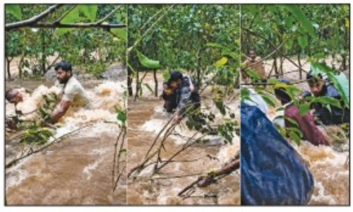 Seven tourists trapped in swollen stream rescued at Jashpur’s Dangari Waterfall