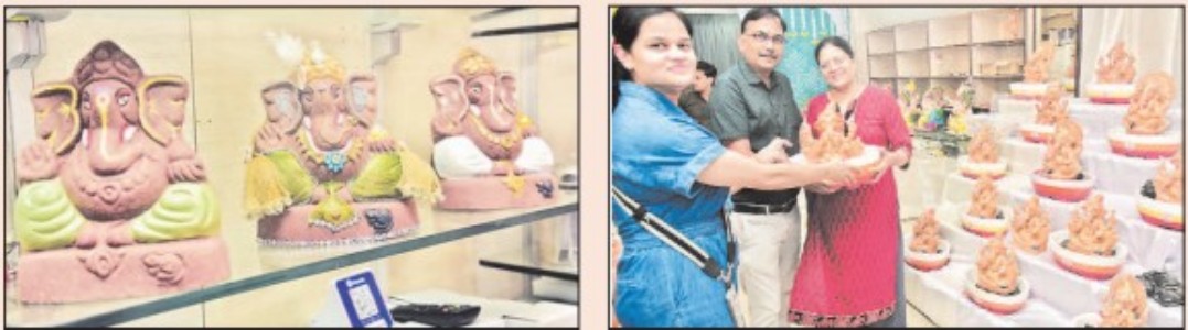 City girl brings back traditional connection with clay, natural colours this Ganeshotsav