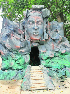 The pandal world From the Earth to the Cosmos: ‘Panch Tattva’ theme at Mecosabagh