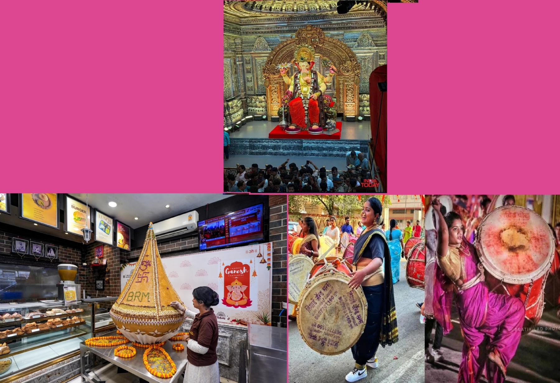 Ganesh Chaturthi  Devotees throng Mah temples pandals