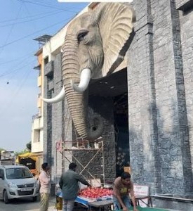 The pandal world Underwater Dwarka  awaits visitors at Ahuja Nagar pandal