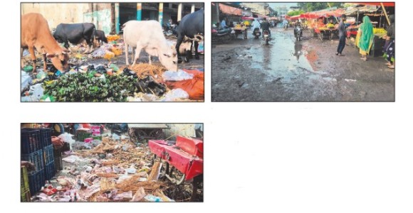 Hamidia’s Road to Ruin: Potholes, filth plagueold vegetable market ahead of festive rush