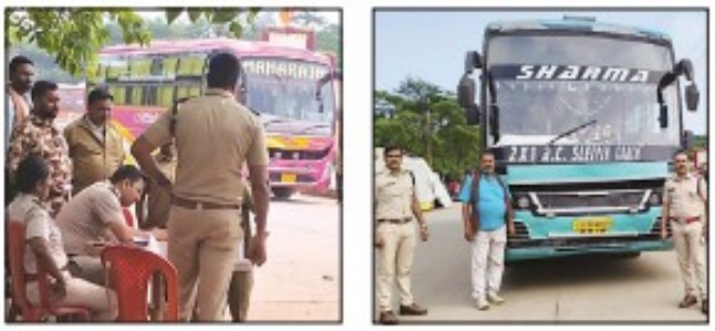 Transport squad fines 160 busesRs 3.06 lakh for rules violations