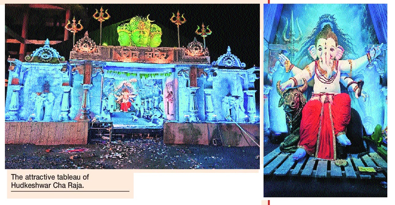 Hudkeshwar Cha Raja recreates Shiv temple tableau in Neelkanth Nagar