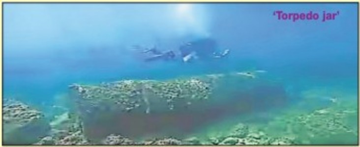 Submerged Chola port cityyields fresh secrets, throws uptorpedo jar during exploration