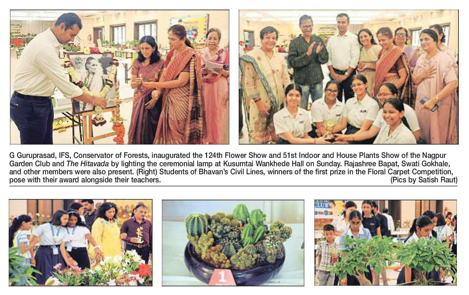 A monsoon garden blooms indoors at The Hitavada Nagpur Garden Clubs 124th Flower Show