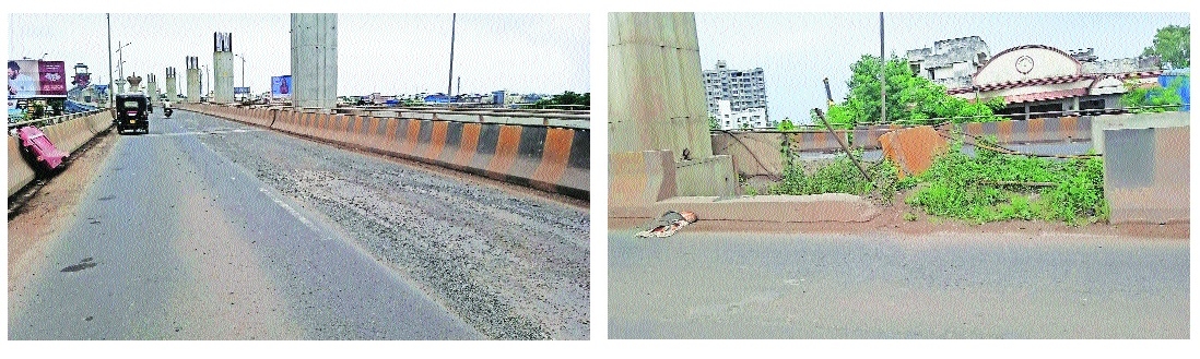 Pardi-Bhandara flyover Worn-out 