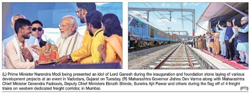 PM targets Oppn at freight corridor completion